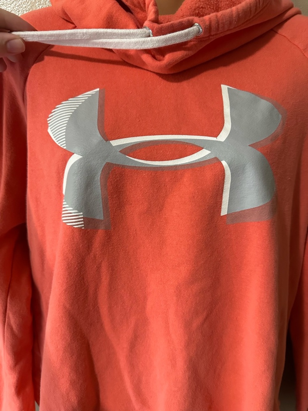 Under Armour Women's Large Coral Loose Fit Hoodie Sweatshirt - Picture 8 of 8